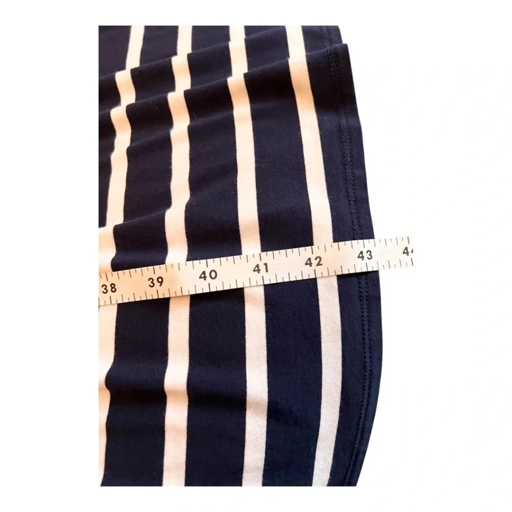 NWOT Banana Republic Factory Cap Sleeve Navy White Striped Casual Dress, Small - Picture 6 of 7